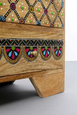 Hot KARE Design Komoda z 14 szufladami drewno mango kolorowe ornamenty 115x80 cm - KARE