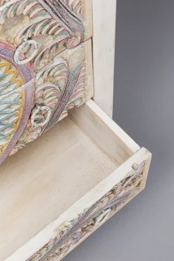 Fashion KARE Design Komoda z 4 szufladami z drewna mango front kolorowy 90x110 cm - KARE