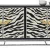Sale KARE Design Komoda Zebra 160x80 cm czarno-kremowa - KARE