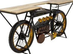 Discount KARE Design Konsola - barek  Motorbike 180x43 cm czarna - KARE