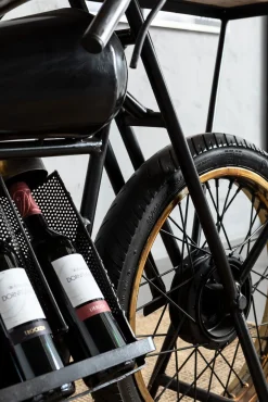 Discount KARE Design Konsola - barek  Motorbike 180x43 cm czarna - KARE