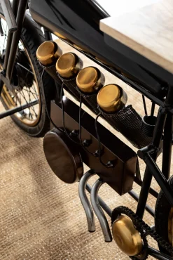 Discount KARE Design Konsola - barek  Motorbike 180x43 cm czarna - KARE