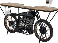 Discount KARE Design Konsola - barek  Motorbike 180x43 cm czarna - KARE