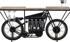 Discount KARE Design Konsola - barek  Motorbike 180x43 cm czarna - KARE
