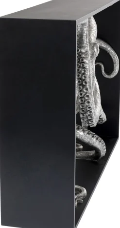 Hot KARE Design Konsola Calmar 124x30 cm czarno-srebrna - KARE
