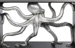 Hot KARE Design Konsola Calmar 124x30 cm czarno-srebrna - KARE