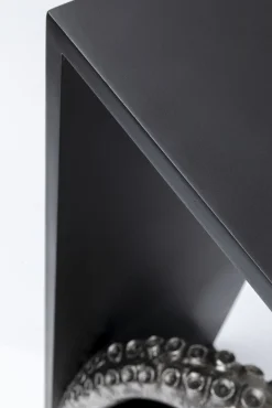 Hot KARE Design Konsola Calmar 124x30 cm czarno-srebrna - KARE