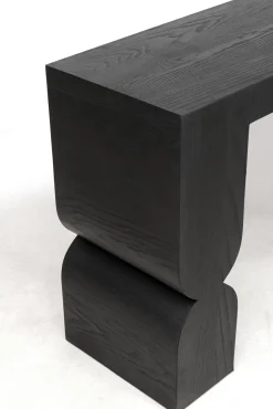 Hot KARE Design Konsola do przedpokoju czarna MDF 120x38 cm - KARE