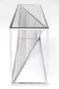 Clearance KARE Design Konsola Laser 120x40 cm srebrna - KARE