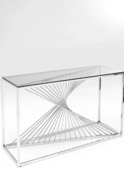 Clearance KARE Design Konsola Laser 120x40 cm srebrna - KARE