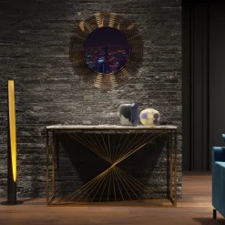 New KARE Design Konsola Laser 120x40 cm złota - KARE