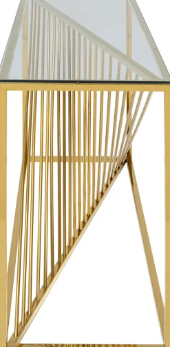 New KARE Design Konsola Laser 120x40 cm złota - KARE