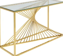 New KARE Design Konsola Laser 120x40 cm złota - KARE