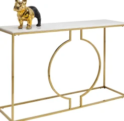 New KARE Design Konsola Miami Loft 120x35 cm złoto-biała - KARE