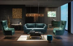 New KARE Design Konsola Miami Loft 120x35 cm złoto-biała - KARE