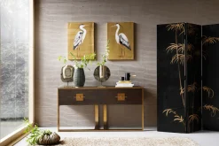 Fashion KARE Design Konsola Osaka 149x45 cm brązowa - KARE