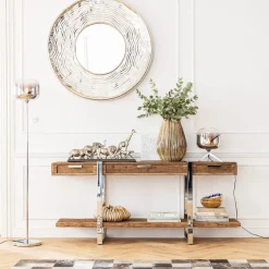 Best KARE Design Konsola Rustico 180x46 cm drewno recyklingowane - KARE