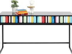Best KARE Design Konsola z szufladami MDF czarna 136x40 cm front kolorowy - KARE