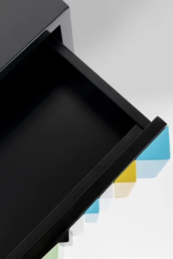 Best KARE Design Konsola z szufladami MDF czarna 136x40 cm front kolorowy - KARE