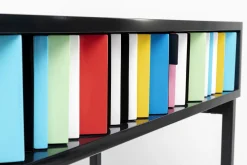 Best KARE Design Konsola z szufladami MDF czarna 136x40 cm front kolorowy - KARE