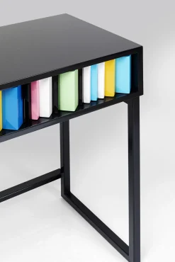 Best KARE Design Konsola z szufladami MDF czarna 136x40 cm front kolorowy - KARE