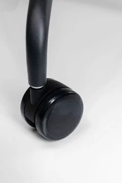 Fashion KARE Design Krzesło biurowe brązowa ekoskóra stal czarna 59x97 cm - KARE