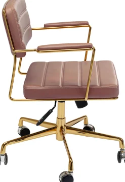 Online KARE Design Krzesło biurowe Dottore 60x81 cm brązowe - KARE