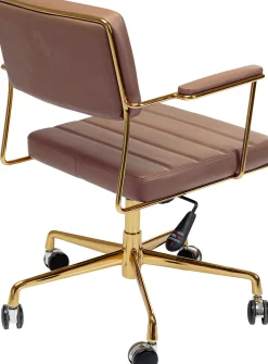 Online KARE Design Krzesło biurowe Dottore 60x81 cm brązowe - KARE