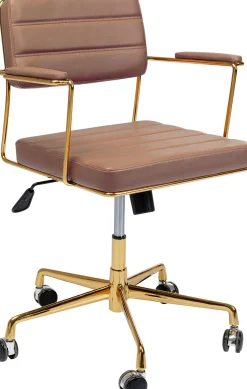 Online KARE Design Krzesło biurowe Dottore 60x81 cm brązowe - KARE