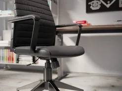 Hot KARE Design Krzesło biurowe Labora High 58x128 cm czarne - KARE