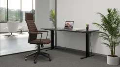 Clearance KARE Design Krzesło biurowe Labora High 56x128 cm brązowe - KARE