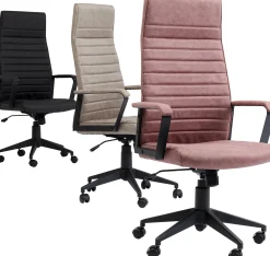 Fashion KARE Design Krzesło biurowe Labora High 58x128 cm beżowe - KARE