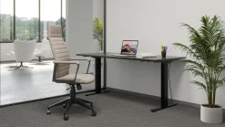 Fashion KARE Design Krzesło biurowe Labora High 58x128 cm beżowe - KARE