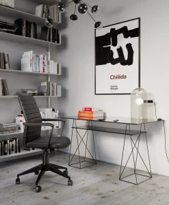 Fashion KARE Design Krzesło biurowe Labora 57x105 cm czarne - KARE