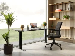 Fashion KARE Design Krzesło biurowe Labora 57x105 cm czarne - KARE