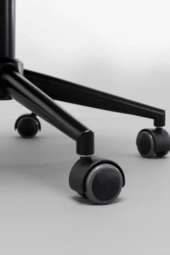 Clearance KARE Design Krzesło biurowe pikowane czarno-brązowe ekoskóra 65x87 cm - KARE