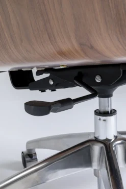 Fashion KARE Design Krzesło biurowe Rouven 59x112 cm czarno-brązowe - KARE