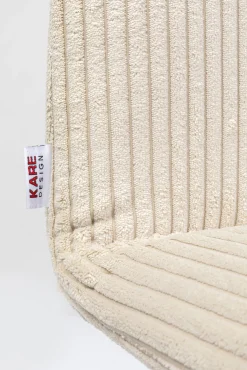 Hot KARE Design Krzesło do jadalni tapicerka kremowa nogi dębowe olejowane 44x92 cm - KARE