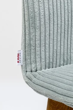 New KARE Design Krzesło do jadalni tapicerka jasnoniebieska nogi dębowe olejowane 44x92 cm - KARE