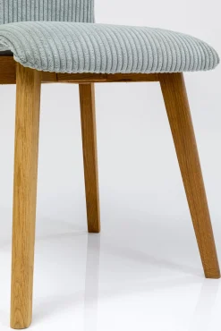 New KARE Design Krzesło do jadalni tapicerka jasnoniebieska nogi dębowe olejowane 44x92 cm - KARE