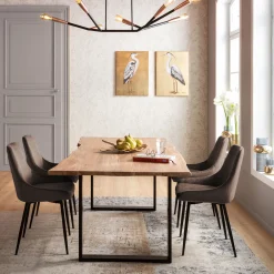 Discount KARE Design Krzesło East Side 48x83 cm brązowe - KARE