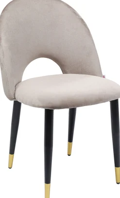 Hot KARE Design Krzesło Iris Velvet 49x84 cm beżowe - KARE