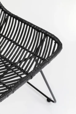 Fashion KARE Design Krzesło Ko Lanta 45x86 cm czarne - KARE