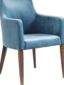 Hot KARE Design Krzesło Mode Velvet 58x87 cm niebieskozielone - KARE