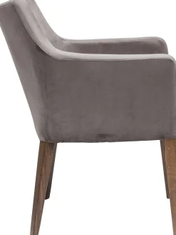 Sale KARE Design Krzesło Mode Velvet 58x87 cm szare - KARE