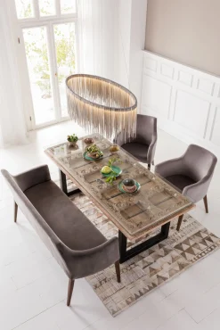 Sale KARE Design Krzesło Mode Velvet 58x87 cm szare - KARE