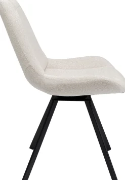 Sale KARE Design Krzesło obrotowe Baron 57x88 cm kremowe - KARE