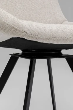 Sale KARE Design Krzesło obrotowe Baron 57x88 cm kremowe - KARE