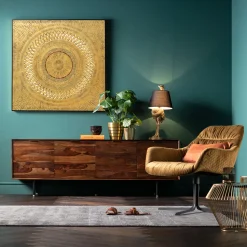 Online KARE Design Krzesło obrotowe Bristol 83x79 cm żółte - KARE