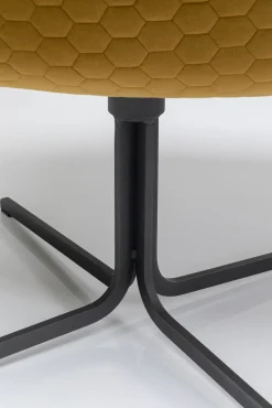 Online KARE Design Krzesło obrotowe Bristol 83x79 cm żółte - KARE